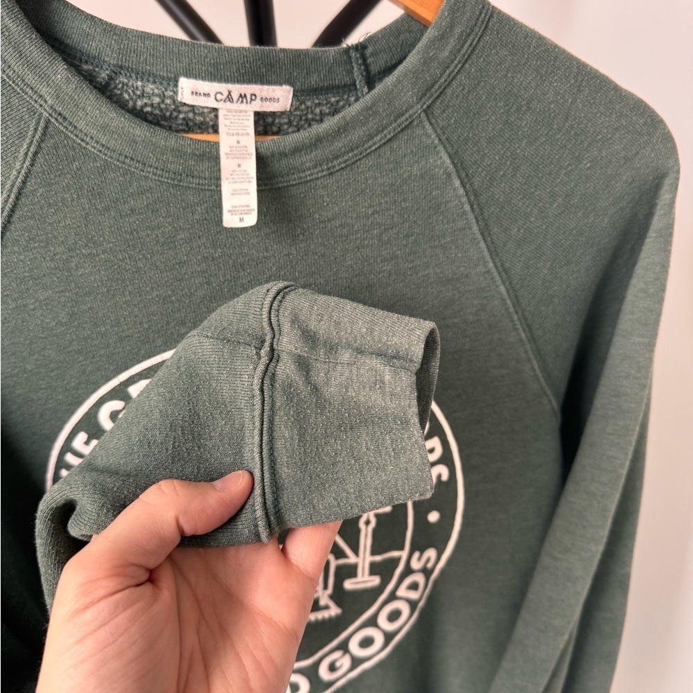 CAMP BRAND Fleece Lined Sweater | Spruce Green | Women’s Medium | Super Soft - Picture 5 of 7